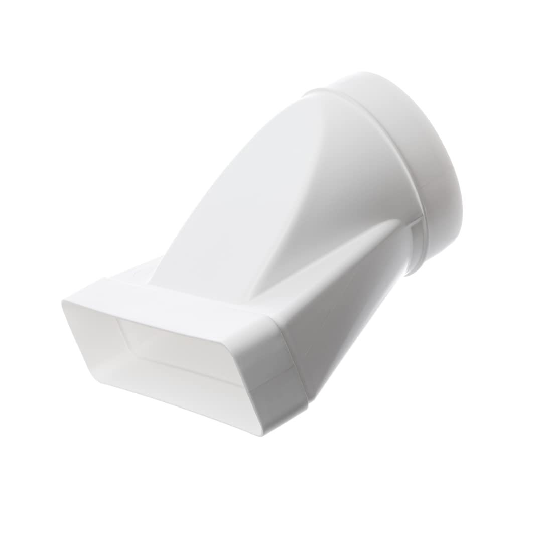 220x55mm- Ø 125mm Flat Rectangular to Round Ducting Adapter - Duct Connector