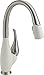 Delta Faucet 9158-SW-DST Fuse, Single Handle Pull-Down Kitchen Faucet, Stainless/White