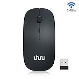 Wireless Mouse 2.4G Silent Rechargeable and Portable Mouse and nano receiver with 3 DPI for Notebook, Pc, MAC, Laptop, Computer
