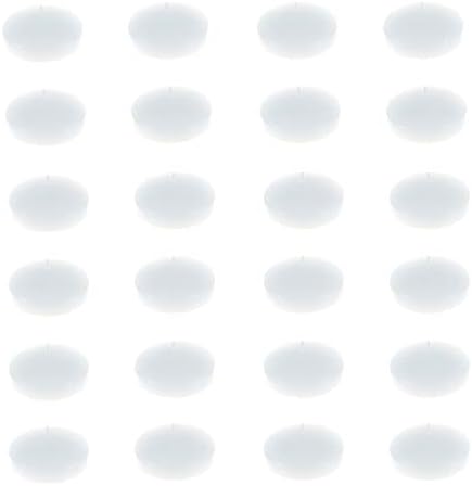 Mega Candles 48 pcs Unscented White Floating Disc Candle, Hand Poured Paraffin Wax Candles 3 Inch Diameter, Home Décor, Wedding Receptions, Baby Showers, Birthdays, Celebrations & Party Favors