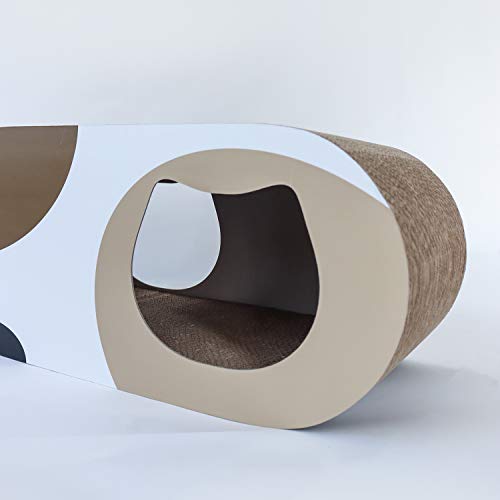 image for ComSaf MSBC Cat Scratcher Carboard Interactive Toy Hiden House Lounge 