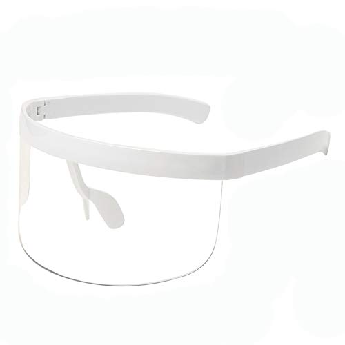 Futuristic Shield Visor Sunglasses Oversize Flat Top Sun Visors Glasses