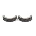 Kawasaki KLX 110 02-15 Front Grooved Brake Shoes by Niche Cycle Supply