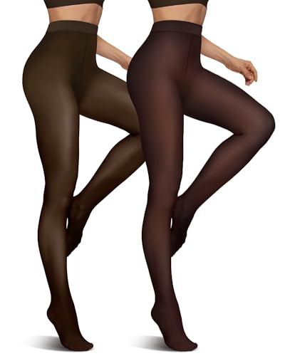 Vertvie Fleece-lined Tights Women Winter Thermal Leggings