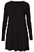 Forever Women's Long Sleeves Plus Size Plain Swing Dress