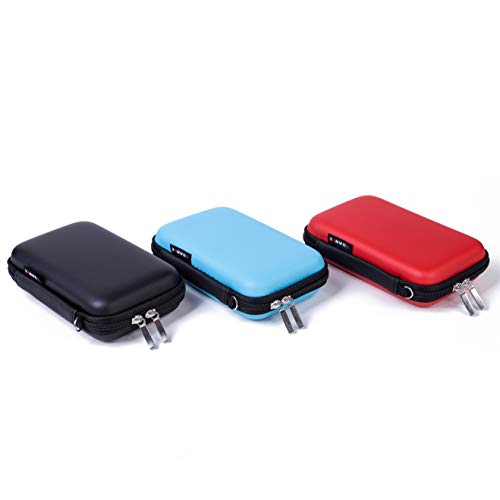TSA Approved USB Flash Drive Memory Card Hard Drive Case Compact Travel Passport Hard Shell Carry On Portable Security Pack Secure Shockproof Electronic Accessories Organizer Holder Bag Black - Thumbnail 3