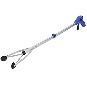 Aluminium vuilnisplukker, stevig en duurzaam 80 cm / 31,5 inch grijpgereedschap, voor markten Groentetuinen Hotel(Blue…