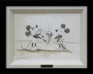 Amazon Co Jp ディズニーファインアート デッサン ミッキー ミニーのスケッチ トレヴァー メザック ホーム キッチン