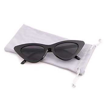 Creamily Vintage Cat Eye Sunglasses for Women Men Plastic