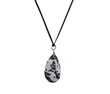 Unique Handmade Jewelry Zebra Stone Pendant Necklace