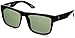 Spy Optic Discord Square Sunglasses for unisex-adult, Black/Happy Gray/Green, 57 mm