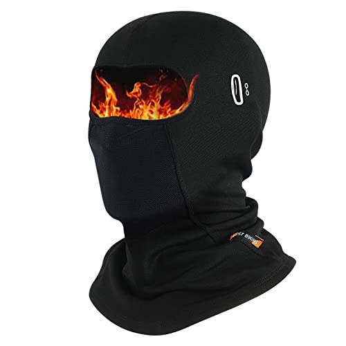 VDYXEW Winter Skimaske Sturmhaube, Winddichte warme Sturmhaube für Herren und Damen, Thermal Fleece Outdoor Sports Schutzausrüstung (Schwarz)