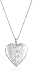 Amazon Collection Sterling Silver Butterflies Journey Heart Locket Pendant, 18