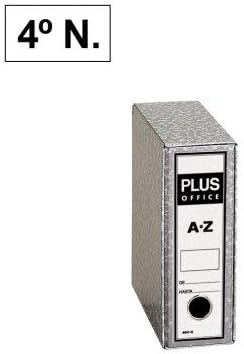Archivador Cartón AZ Gris Jaspeado 4º Natural: Amazon.es: Electrónica
