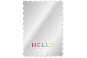 Canopy Street Hello Beautiful Magnetic Locker Mirror/Stylish Locker Décor/Shatterproof 4 3/4" x 6 3/4" Locker Accessory/Back to School Teen Girl Locker Mirror/Made in The USA