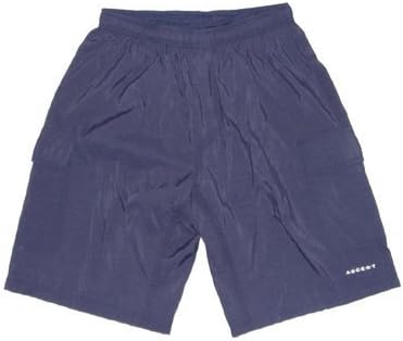 Ascent Baggy MTB Cycling Shorts Navy Blue Men's - Nylon Outershorts, Padded Lycra Innershorts