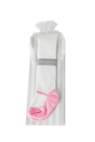 Baby Emporio - Mary Jane Baby & Toddler Girl Tights (6-12 months, Pretty Pink)