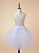 Remedios Kids Mini 3 Layers Wedding Flower Girl Petticoat/Underskirt/Crinoline, Child (waist ca.20-28inch) White