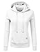 NINEXIS Womens Long Sleeve Fleece Pullover Hoodie Sweatshirts White L