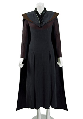 Hot Fantasy Fiction Costume Dragon's Mother Brown Linen Robe
