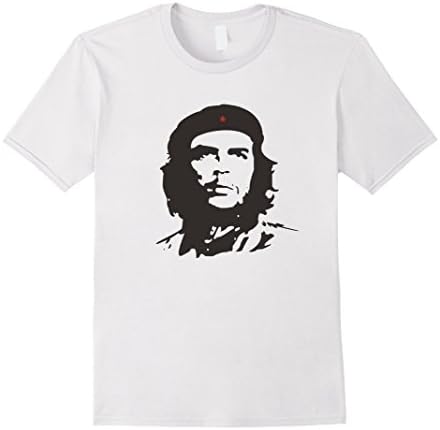 Mens Che Guevara Face Rebel Revolution T-Shirt Large White