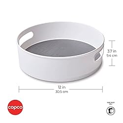 Copco Non-Skid Storage Turntable, 12-Inch, Gray
