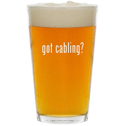got cabling? - Glass 16oz Beer Pint