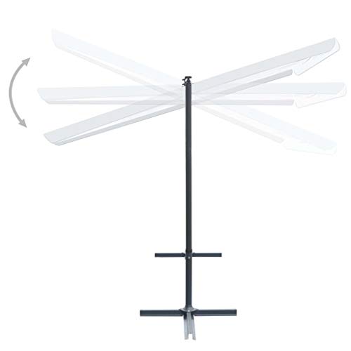 Festnight Wasserfest Pergola Gartenpavillon 350x250x225 cm | Standmarkise mit Kippbarem Schiebedach | BBQ-Pavillon Zelt… – Bild 5