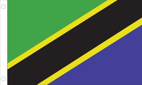 Allied Flag Outdoor Nylon Tanzania Country Flag, 3-Feet by 5-Feet
