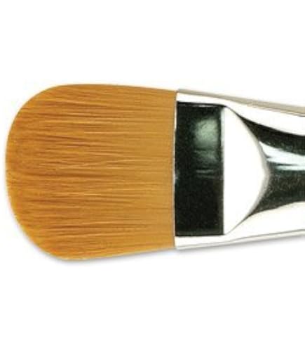 Royal & Langnickel Pinceau Jumbo Filbert 50 – Taklon Blanc Rigide Pour Acrylique Et Huile, Manche 17,8 Cm