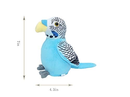 Cute Imitation pet Talking Parrot Repeat What You Said Stuffed Animal Toy  Electronic Parrot Plush Toy, Animal