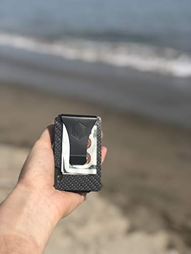 Carbon Fiber Wallet Money Clip By Widelyquality Rfid Minimalist Slim Cardholder - 
