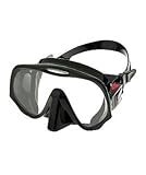 Atomic Aquatics Frameless Scuba Diving Dive Mask, Black Medium (Smaller faces)