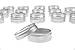 SE 15-Piece Set of Aluminum Storage Containers - 87015DB-M