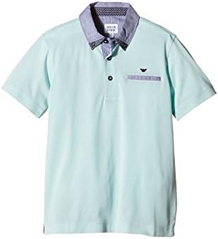 Boys' Short Sleeve Mint Polo W/Collar Pattern (Big Kids)