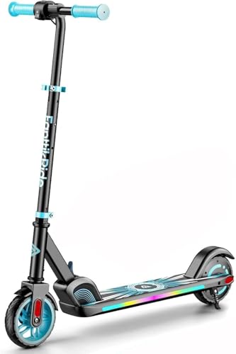FanttikRide C9 Apex Elektroroller für Kinder 8-12, Bluetooth-Musik, Blau