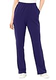 Women's Plus Size Straight Leg 7-Day Knit Pants