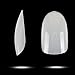 ECBASKET Acrylic Nail Tips Natural Fake Nails Short Oval Nails 500 PCS
