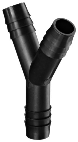 y 3/8 fitting Fitting, Barbed Polypropylene Wye, Black, Thogus Tube 3/8
