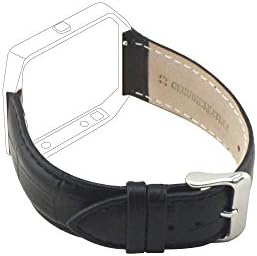 MocDoo for Fitbit Blaze Bands, 23mm Leather Replacement Wristband with Quick Release Spring Bar,Stainless Metal Buckle 5 Color & Fit 6.5~8.5inch for Men & Women