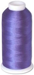 1 cone of Commercial Polyester Embroidery Thread Kit - Deep Violet P605 - 5500 yards - 40wt