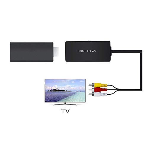 HDMI to AV Adapter, HDMI to Composite AV Converter compatible for Fire TV Stick, HDMI to RCA Converter compatible for Amazon Fire Stick, HDMI to 3RCA Composite Supporting PAL/NTSC, 1080P (HDMI to RCA) - Thumbnail 5