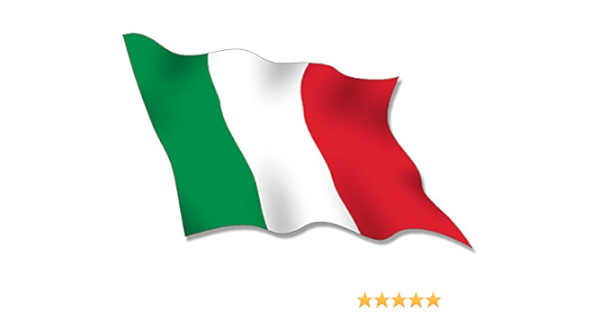 Amazon Com American Vinyl Waving Italy Flag Sticker Italia Italian Decal Automotive