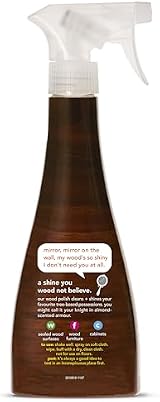Method Wood Polish Spray Almond Scent 354ml Wood Cleaner Moisturising Oil view 2