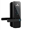 MAXFREE Fingerprint Electronic Door Lock, Keyless Entry Bluetooth Touchscreen Keypad Smart Lock with Reversible Lever…