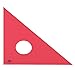 ALVIN - 4 inches Fluorescent Professional Acrylic Triangle Ruler 45/90 Degrees, Multipurpose Tool for Drafting, Design, and Architecture, Great for Machining and Woodworking