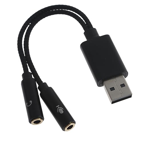 USB to Adapter USB Sound Card with Aux Converter for