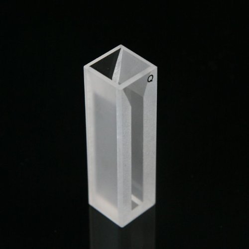 Micro Quartz Cuvette, White Wall, 1.0 ml,10mm, Cell, Cuvettes, Spectrometer, 1cm