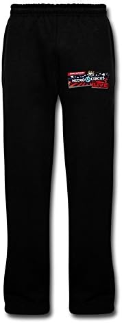 LQYG Crazy Circus Men's Running Sweaterpant Custom Pants Black M
