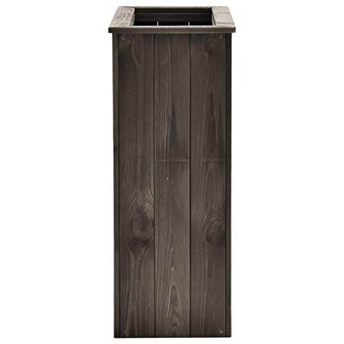 Tidyard Holz-Hochbeet Blumenkasten Pflanzgefäß Blumenbeet Pflanzkübel Frühbeet Balkonbeet Pflanzkasten für Garten… – Bild 4
